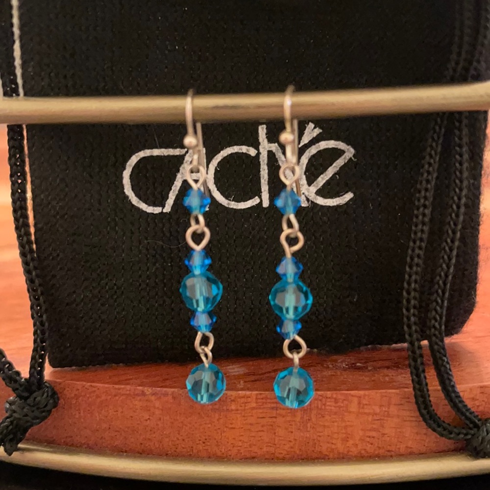 Cache Beaded Dangle Earrings - image 4